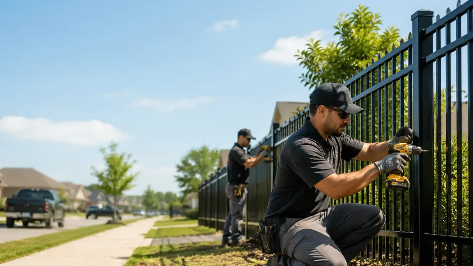 Metal Fence Installation in Grantville, PA